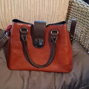 Stylish Two Toned Satchel